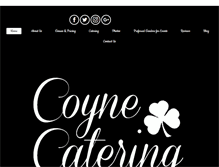 Tablet Screenshot of coynecatering.com